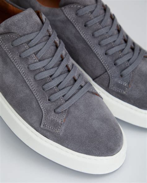 men's grey suede sneakers